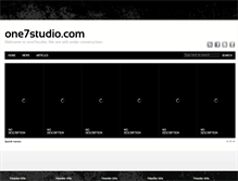 Tablet Screenshot of one7studio.com